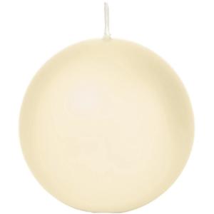 Trend Candles Bolkaars glad - cremewit - 7 cm - 16 branduren - ronde kaarsen