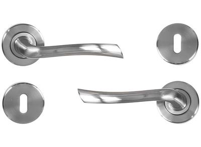 Linea Bertomani Deurklink - Inclusief Rozet - Aluminium Vernikkeld