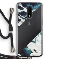 Golven: OnePlus 7 Transparant Hoesje met koord