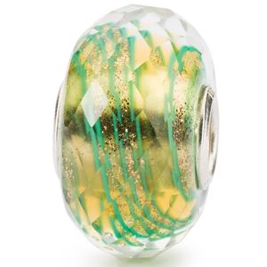 Trollbeads TGLBE-30072 Kraal Sierlijk Groen zilver-glas