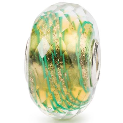 Trollbeads TGLBE-30072 Kraal Sierlijk Groen zilver-glas