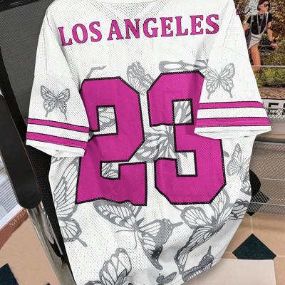 Bon&Bon Sporsity Heren Voetbal T-shirt - Oversized V-hals Mesh Top Veel kleurig-8 / M