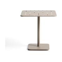 Kave Home Brai tuintafel 70x70 cm gegalvaniseerd Taupe