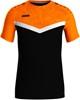 JAKO 6124K T-Shirt Iconic Kids - Zwart/Fluo Oranje - 164