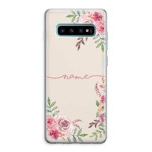 Rozen: Samsung Galaxy S10 Plus Transparant Hoesje