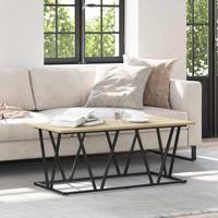Salontafel Sonoma eiken 100 x 50 x 40 cm Geperst Hout en Metaal