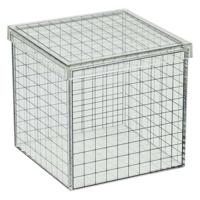 Transparante 3D Rasterkubus - 10x10x10 cm