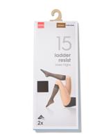 HEMA Kniekousen 15denier anti-ladder - 2 paar bruin (bruin)