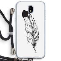 Pluim: Samsung Galaxy J5 (2017) Transparant Hoesje met koord