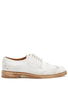 Maison Margiela chaussures oxford en velours - Blanc