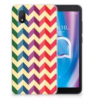 Alcatel 1B (2020) TPU bumper Zigzag Multi Color - thumbnail