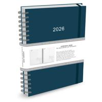 Thuiswerkagenda 2026 A4 Blauw