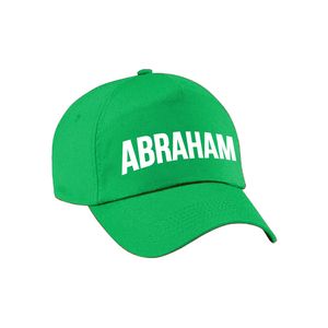 Abraham cadeau pet /cap groen voor heren