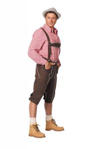 Tirolerhose de luxe man donkerbruin