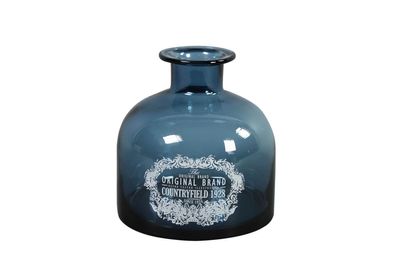 Vaas m/sticker Trion M blauw