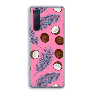 Kokosnoot roze: Sony Xperia 5 II Transparant Hoesje
