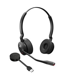 Jabra Engage 55 MS Stereo Headset Draadloos Hoofdband Kantoor/callcenter USB Type-A Zwart