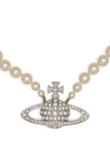 Vivienne Westwood collier à breloque Orb - Blanc