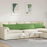 VidaXL Sofa kussens 2 stuks lichtgroen 200 x 40 cm cordstof