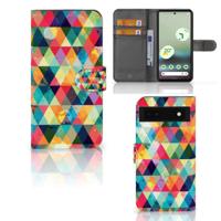 Google Pixel 6A | Telefoon Hoesje | Geruit | Portemonnee hoesje