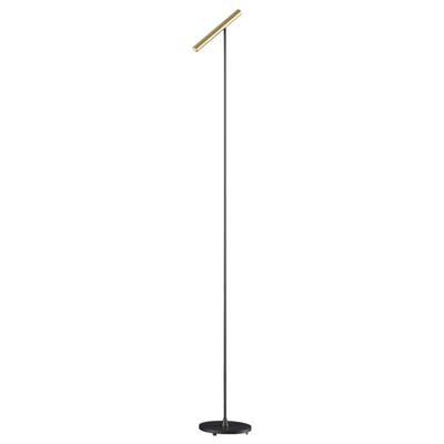 Artdelight Design vloerlampKansas zwart met warm goud - VL KANSAS ZW-WG