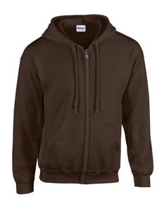 Gildan G18600 Heavy Blend™ Adult Full Zip Hooded Sweatshirt - Dark Chocolate - XL