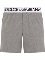 Dolce & Gabbana boxer à bande logo - Gris