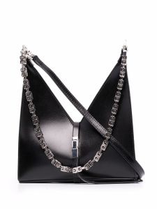 Givenchy mini sac en cuir à découpes - Noir