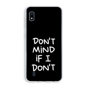 Don't Mind: Samsung Galaxy A10 Transparant Hoesje