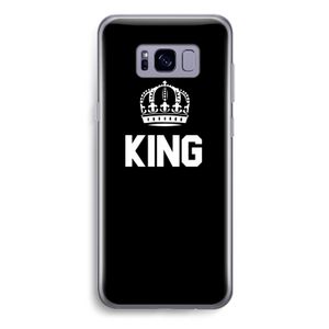 King zwart: Samsung Galaxy S8 Plus Transparant Hoesje
