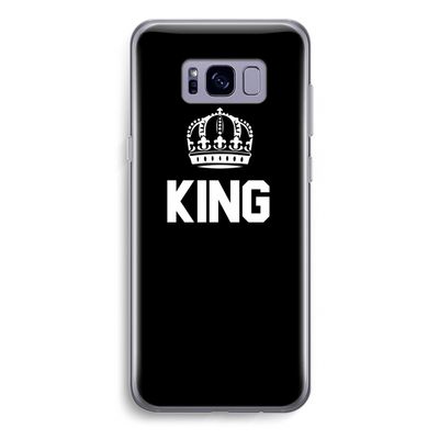King zwart: Samsung Galaxy S8 Plus Transparant Hoesje