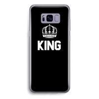 King zwart: Samsung Galaxy S8 Plus Transparant Hoesje