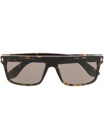 TOM FORD Eyewear lunettes de soleil à monture carrée - Marron