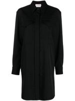 Alexander McQueen robe-chemise à coupe courte - Noir - thumbnail