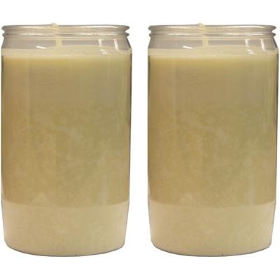 Grafkaars/gedenklicht - 2x - wit - 7 x 15 cm - 6 dagen brandtijd Grafkaars/gedenklicht - 2x - wit - 7 x 15 cm - 6 dagen brandtijd