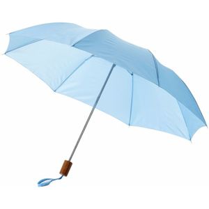 Kleine paraplu lichtblauw 93 cm   -