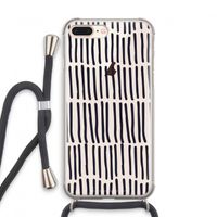 Moroccan stripes: iPhone 8 Plus Transparant Hoesje met koord