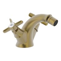 Bidetkraan Tres Clasic | Opbouw | Mengkraan | 2-knops | Vintage | Messing mat