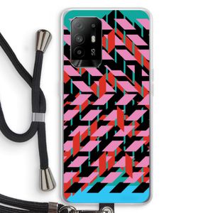 Skew Blush 2: Oppo A95 5G Transparant Hoesje met koord