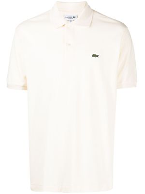 Lacoste polo en coton à patch logo - Blanc