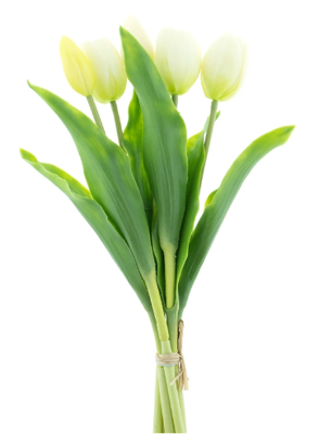 Bosje kunst tulpen Holland Sally X5 cream 36 cm - Buitengewoon de boet