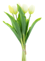 Bosje kunst tulpen Holland Sally X5 cream 36 cm - Buitengewoon de boet