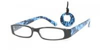 HIP Leesbril gemêleerd zwart/blauw - +2.5 HIP Leesbril gemêleerd zwart/blauw - +2.5