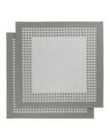 De Witte Lietaer De Witte Lietaer Pied De Poule Theedoek 66x66 grey