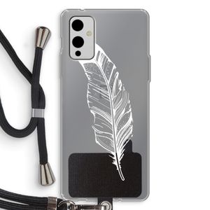 Pluim: OnePlus 9 Transparant Hoesje met koord
