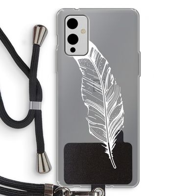 Pluim: OnePlus 9 Transparant Hoesje met koord