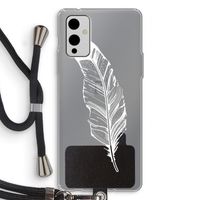 Pluim: OnePlus 9 Transparant Hoesje met koord