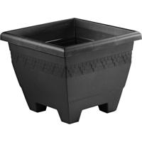 Hega Hogar Plantenbak - antraciet - vierkant - 40 cm - bloempot