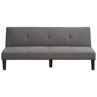 Leen Bakker - Slaapbank Cairns - Antraciet - 75x188x88 Cm - Stof - Grijs