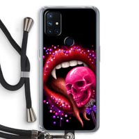 Dodelijk zoet: OnePlus Nord N10 5G Transparant Hoesje met koord